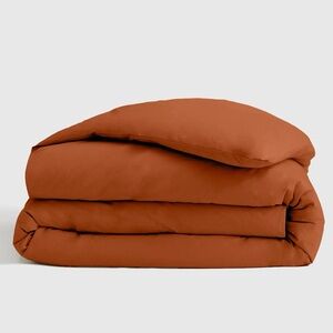 NWOT QUINCE Organic Brushed Cotton Duvet Cover  - Teracotta - Full/Queen